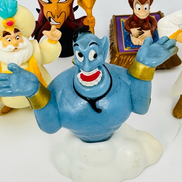 Disney Aladdin Figure Toy Lot Of 8 Jafar Abu Sultan Genie - Picture 5 of 9